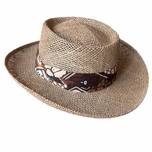 Country Gentleman Straw Panama Hat, XL